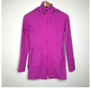 Athleta Rishi tunic length zipper jacket
